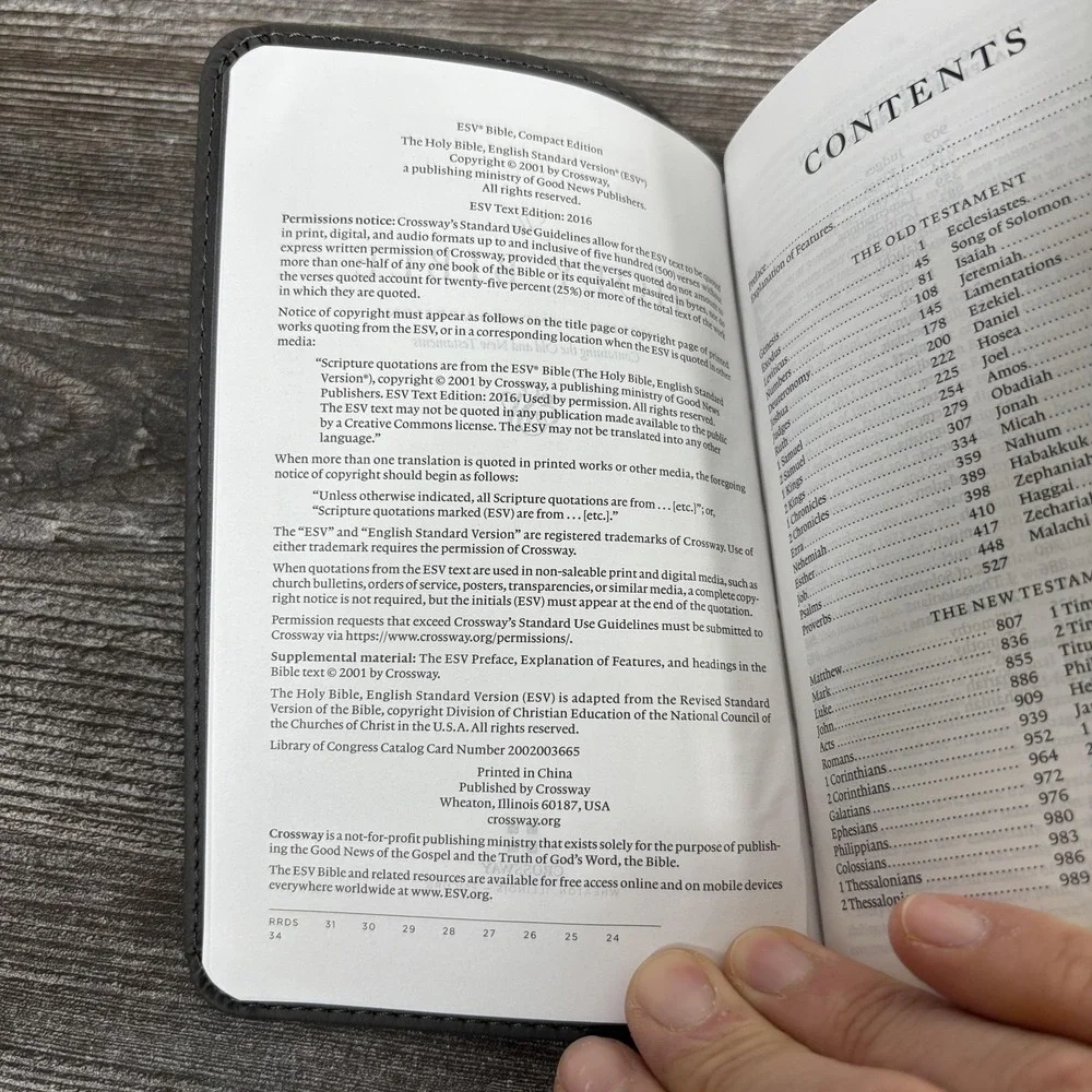 Holy Bible ESV Compact Edition Faux Leather Grand Canyon University Crossway